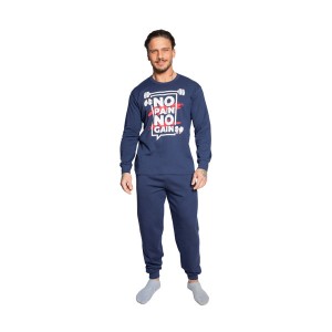 Πυτζάμα Αντρική No pain no gain 100% Βαμβάκι