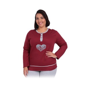 Πυτζάμα Γυναικεία Φούτερ Καρδιά