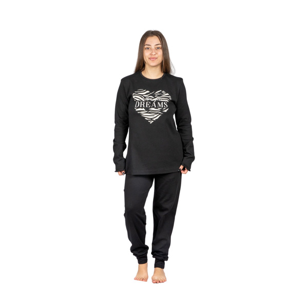 Πυτζάμα Εφηβική καρδιά 100% βαμβακερή
